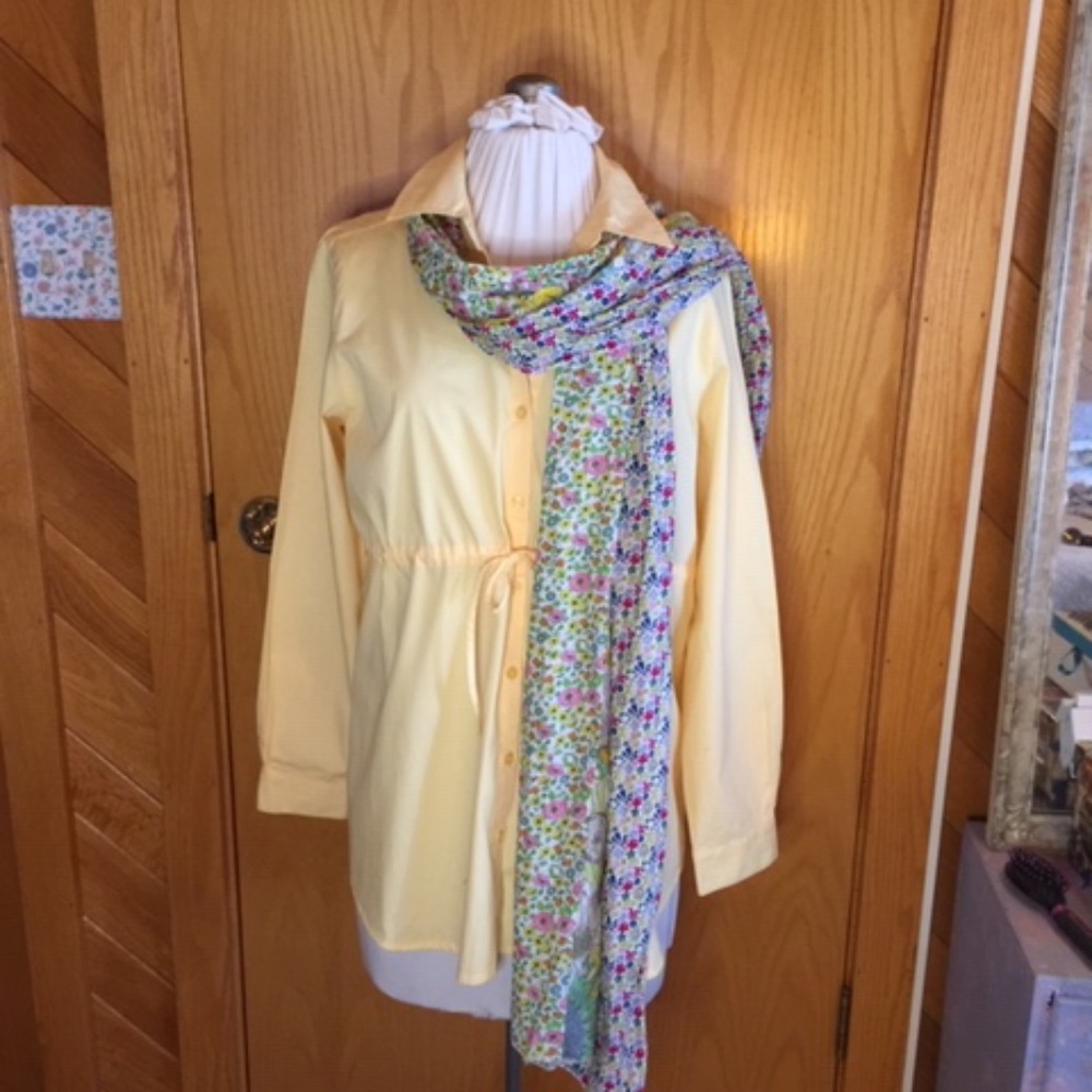 IN DUE TIME yellow maternity blouse